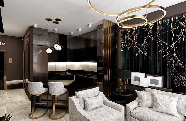 Фото из портфолио ЖК Серебряный бор 60м.кв – фотографии дизайна интерьеров на INMYROOM