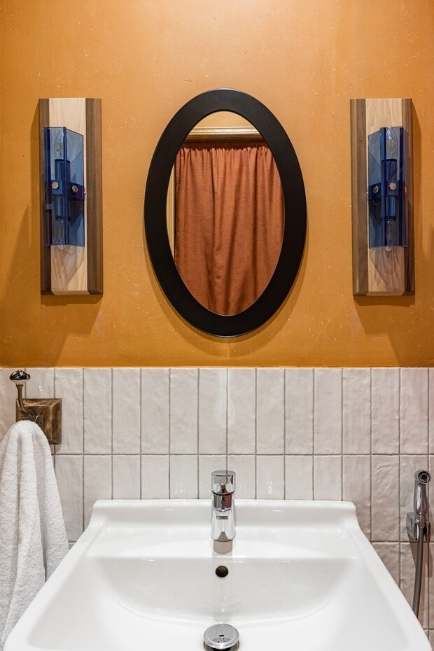 Фотография: Ванная в стиле Восточный, Эклектика, Винтажный, Квартира, Проект недели, Блочный дом, 3 комнаты, Более 90 метров, Уфа, Юлия Мусина, Александр Сафаров, PRSPKT Architects – фото на INMYROOM