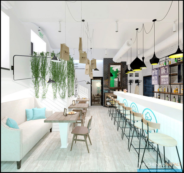 Фото из портфолио Дизайн вейп бара Паркрафт – фотографии дизайна интерьеров на INMYROOM