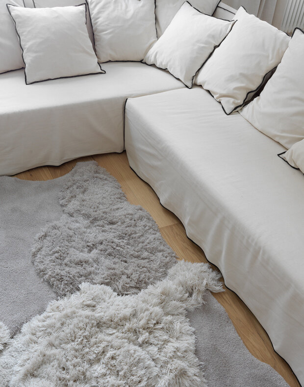 Фотография: Гостиная в стиле Современный, Эко, Квартира, Проект недели, Москва, Сталинка, 2 комнаты, 60-90 метров, Анастасия Рыкова, S-Style – фото на INMYROOM