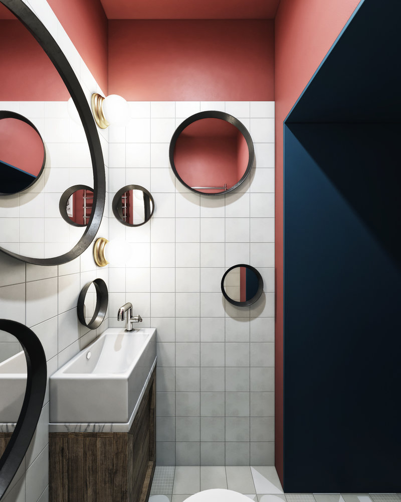 Фотография: Ванная в стиле Лофт, Эклектика, Квартира, Проект дня, Санкт-Петербург, Макс Жуков, ToTaste Studio, 2 комнаты, 3 комнаты, 40-60 метров, 60-90 метров – фото на INMYROOM