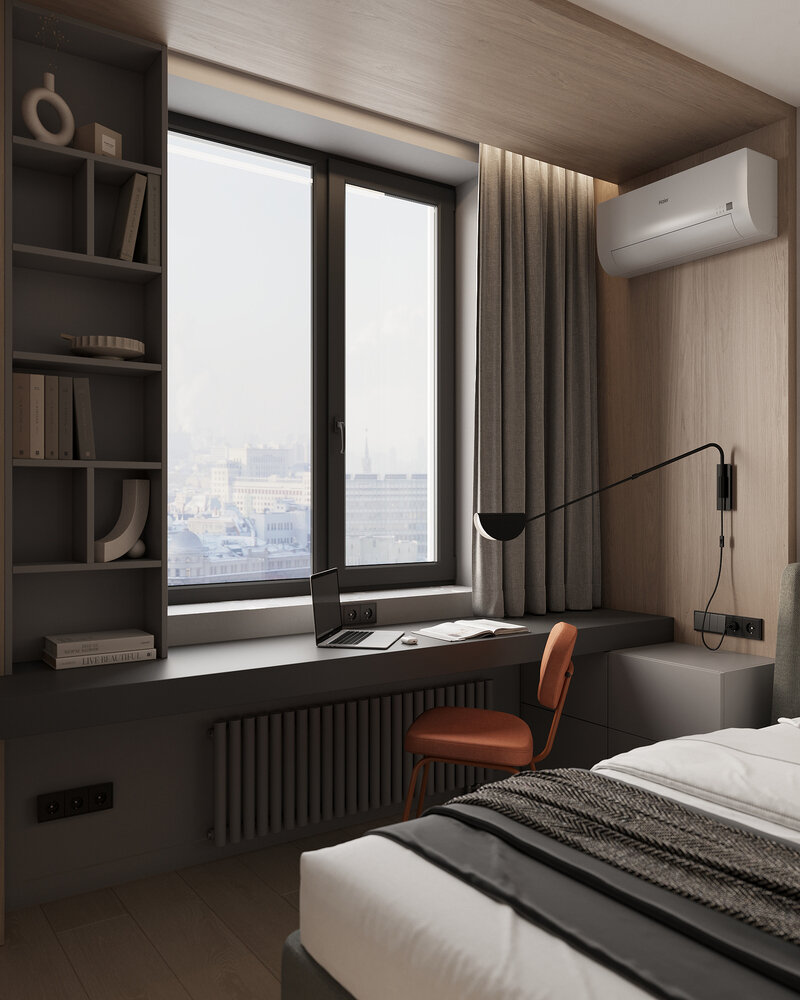 Фотография: Спальня в стиле Современный, Квартира, Проект недели, Химки, 2 комнаты, 60-90 метров, ADMstudio – фото на INMYROOM Фотография: Спальня в стиле Современный, Квартира, Проект недели, Химки, 2 комнаты, 60-90 метров, ADMstudio – фото на INMYROOM