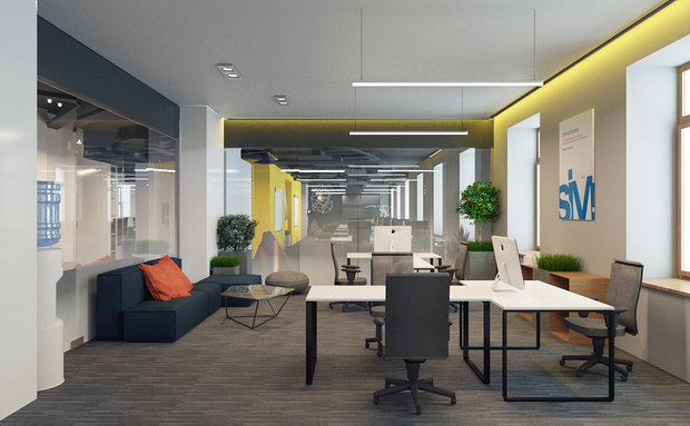 Фото из портфолио Офис для IT-компании – фотографии дизайна интерьеров на INMYROOM