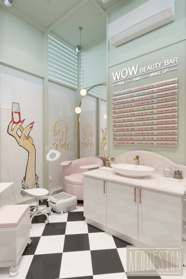 Фото из портфолио Wow Beauty Bar – фотографии дизайна интерьеров на INMYROOM