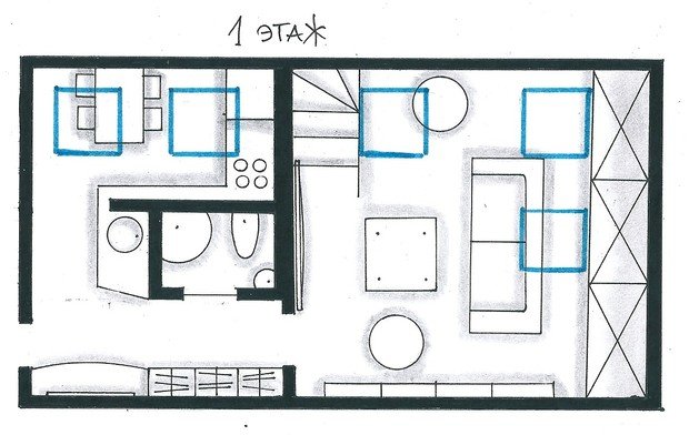 Фото из портфолио Мои перепланировки – фотографии дизайна интерьеров на INMYROOM