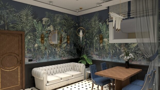 Фото из портфолио Офисное помещение 800 кв.м, г.Москва, вариант в стиле ар-деко – фотографии дизайна интерьеров на INMYROOM