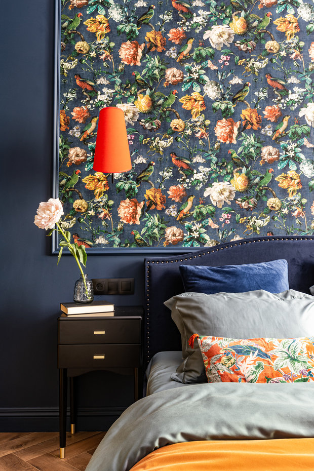 Фотография: Спальня в стиле Современный, Эклектика, Квартира, Проект недели, Санкт-Петербург, 2 комнаты, 40-60 метров, Наталья Березина – фото на INMYROOM