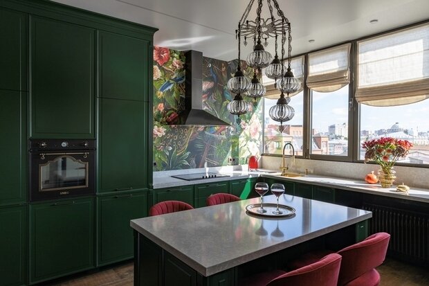 Фотография: Кухня и столовая в стиле Восточный, Квартира, Проект недели, Самара, 4 и больше, Более 90 метров, Татьяна Тувман – фото на INMYROOM