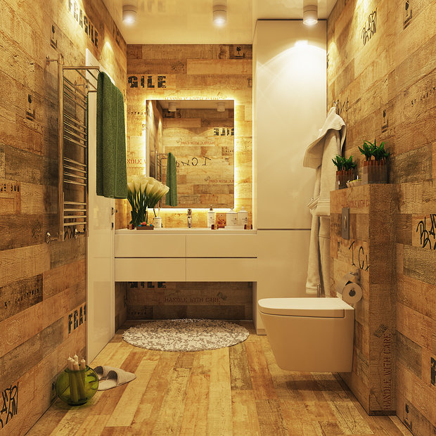 Фото из портфолио Квартира для молодой семьи – фотографии дизайна интерьеров на INMYROOM