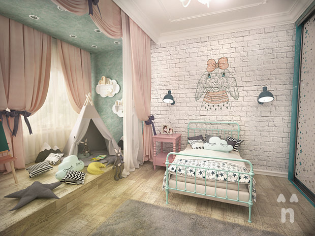 Фото из портфолио Детская "С кроликом" – фотографии дизайна интерьеров на INMYROOM