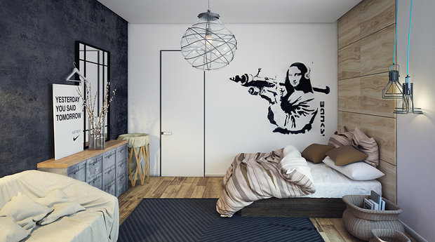 Фотография:  в стиле , Детская, Лофт, Современный, BoConcept, Белый, Проект дня, Серый, Наташа Янсон, I Am Home, детская в стиле лофт, детская в серых тонах – фото на INMYROOM