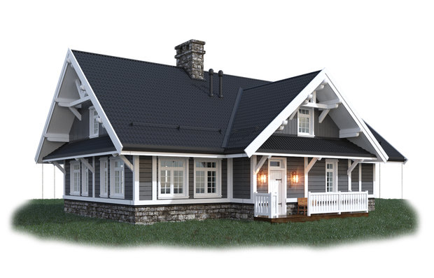 Фото из портфолио Home in the Woods дома – фотографии дизайна интерьеров на INMYROOM