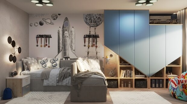 Фото из портфолио Детская для двух мальчиков – фотографии дизайна интерьеров на INMYROOM
