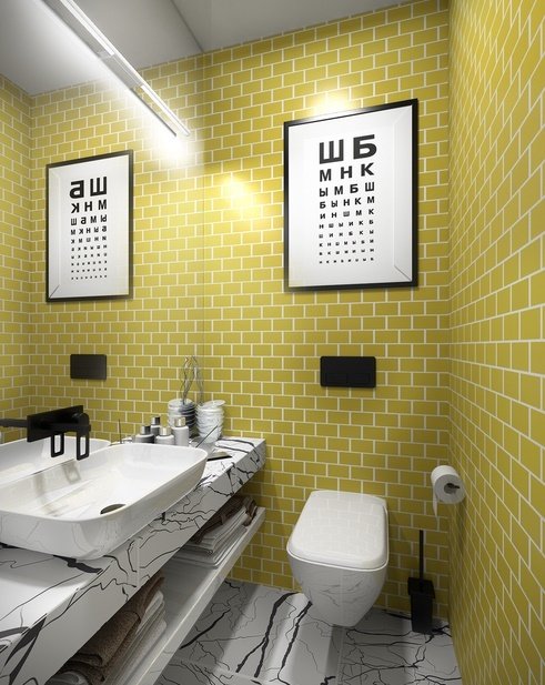 Фотография: Ванная в стиле Скандинавский, Советы, маленькая ванная – фото на INMYROOM