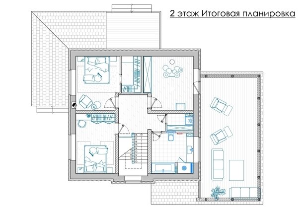 Фотография: Планировки в стиле , Дом, Проект дня, Дом и дача, Ленинградская область, 4 и больше, Более 90 метров, Светлана Куксова, минимализм с элементами современного дизайна – фото на INMYROOM