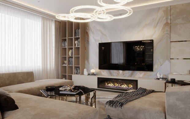 Фото из портфолио Дизайн интерьера квартиры для молодой девушки в стиле ар-деко – фотографии дизайна интерьеров на INMYROOM