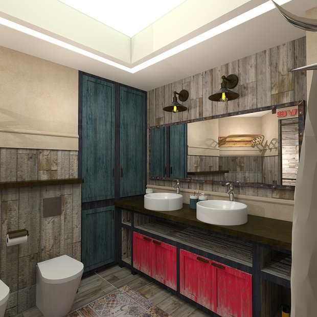 Фото из портфолио Квартира «Бодрящий мохито», лофт с классическими элементами – фотографии дизайна интерьеров на INMYROOM