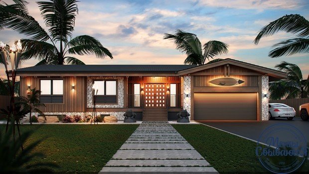 Фото из портфолио Гавайские фасады – фотографии дизайна интерьеров на INMYROOM