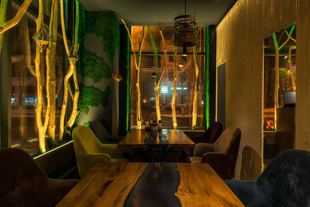 Фото из портфолио Дизайнер интерьера Курск. Ресторан FOREST GRILL – фотографии дизайна интерьеров на INMYROOM