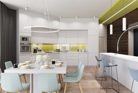 Гостиная. Квартира 170 м2, ул. Дмитрия Ульянова, Москва