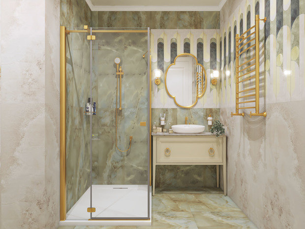 Фото из портфолио Проект квартиры 65 м2 – фотографии дизайна интерьеров на INMYROOM