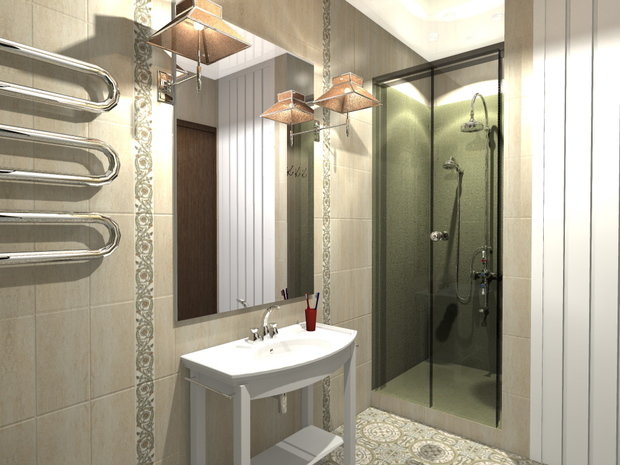 Фотография: Ванная в стиле Прованс и Кантри, Интерьер комнат – фото на INMYROOM