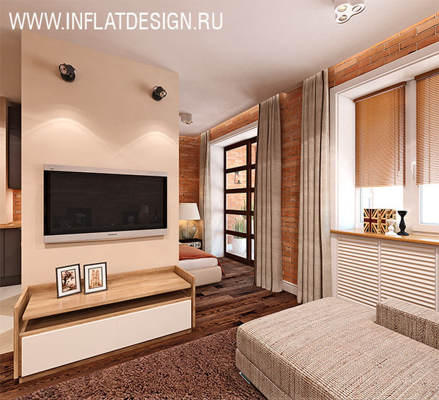 Фото из портфолио Однокомнатная квартира 41 кв м – фотографии дизайна интерьеров на INMYROOM