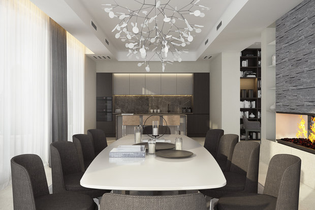 Фото из портфолио Проект дома 220 м.кв. – фотографии дизайна интерьеров на INMYROOM