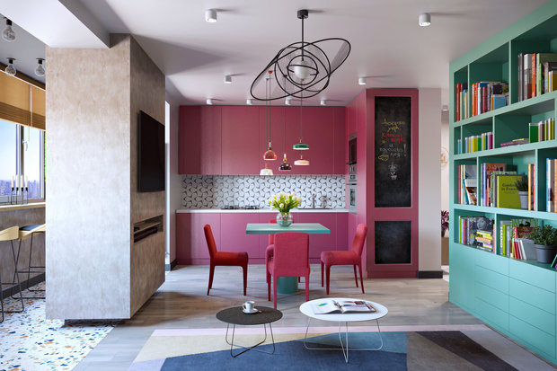 Фото из портфолио Colorblock – фотографии дизайна интерьеров на INMYROOM