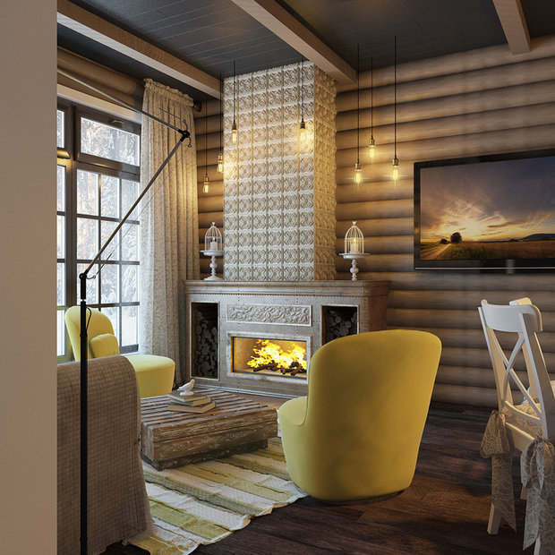 Фото из портфолио Уютный маленький гостевой домик г.Реж – фотографии дизайна интерьеров на INMYROOM