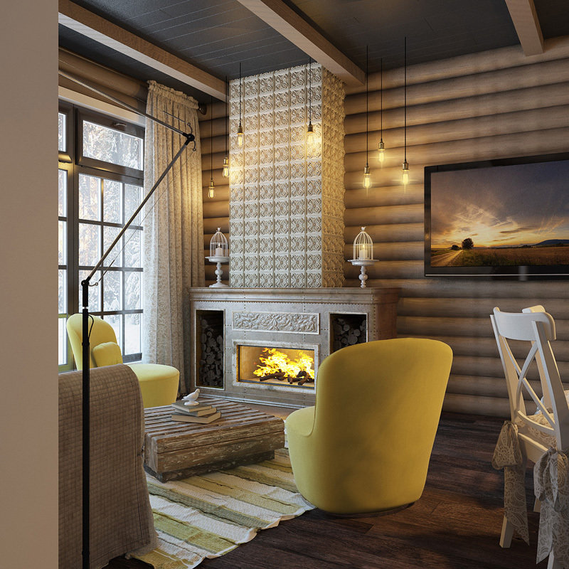 Фото из портфолио Уютный маленький гостевой домик г.Реж – фотографии дизайна интерьеров на INMYROOM Фото из портфолио Уютный маленький гостевой домик г.Реж – фотографии дизайна интерьеров на INMYROOM