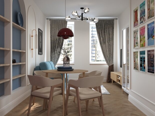 Фото из портфолио Яркая классика – фотографии дизайна интерьеров на INMYROOM