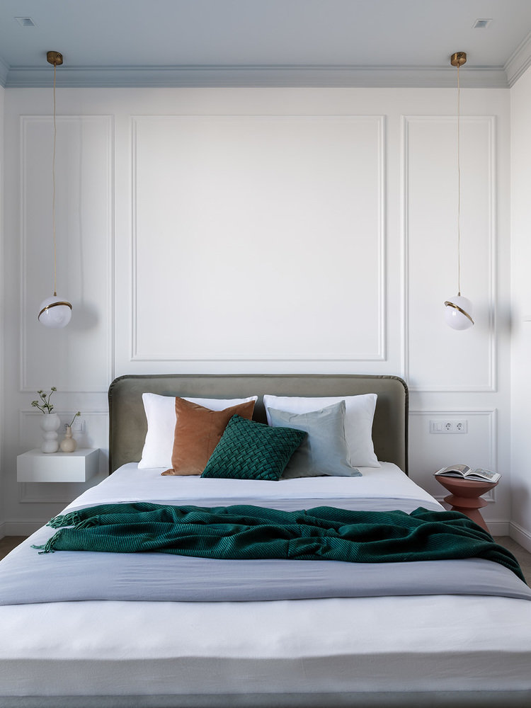 Фотография: Спальня в стиле Современный, Квартира, Проект недели, Санкт-Петербург, 2 комнаты, 40-60 метров, Юлия Бабинцева, YUHOME design – фото на INMYROOM