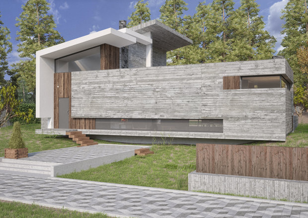 Фото из портфолио Concrete House – фотографии дизайна интерьеров на INMYROOM