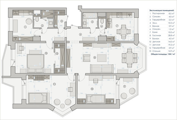 Фото из портфолио Квартира в Черемушках  – фотографии дизайна интерьеров на INMYROOM
