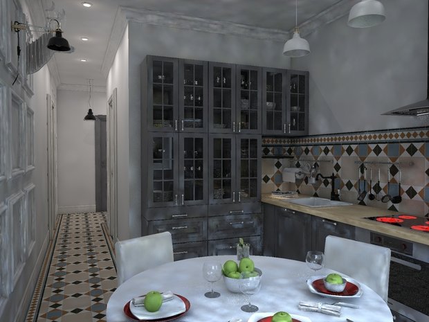 Фотография: Кухня и столовая в стиле Прованс и Кантри – фото на INMYROOM