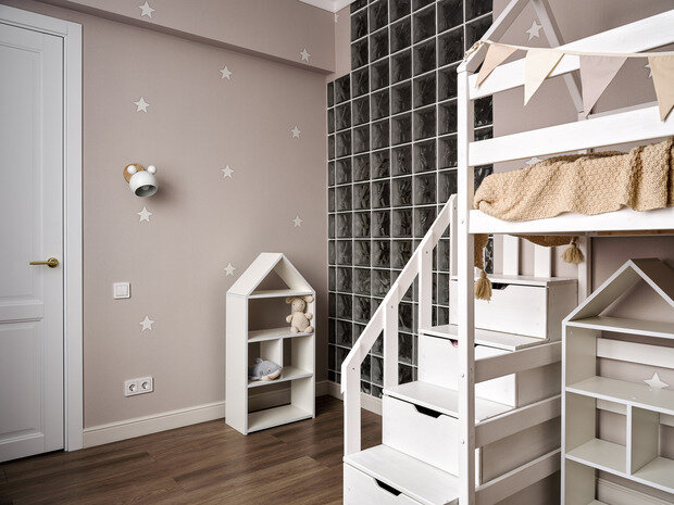 Фотография: Детская в стиле Классический, Современный, Квартира, Проект недели, Москва, 3 комнаты, 60-90 метров, Ксения Шахматова – фото на INMYROOM