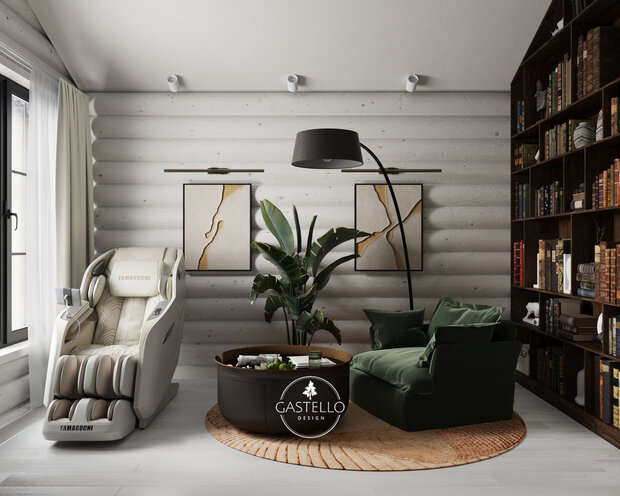 Фото из портфолио Частный дом (из бревна) - 110 м² – фотографии дизайна интерьеров на INMYROOM