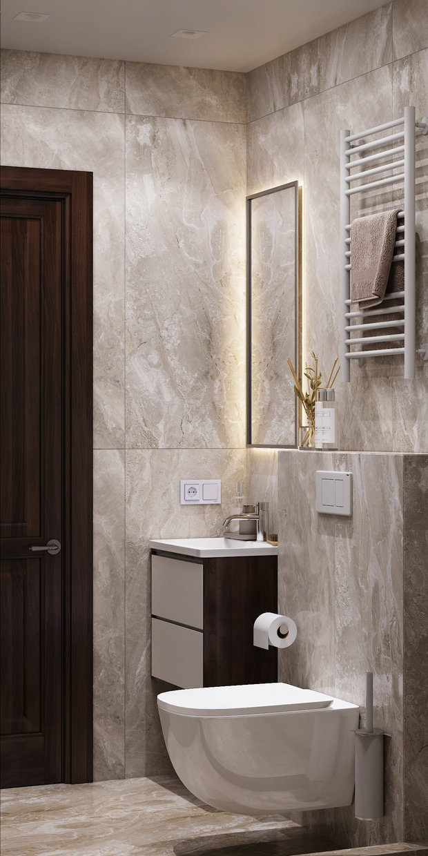 Фото из портфолио Душевая в частном доме – фотографии дизайна интерьеров на INMYROOM