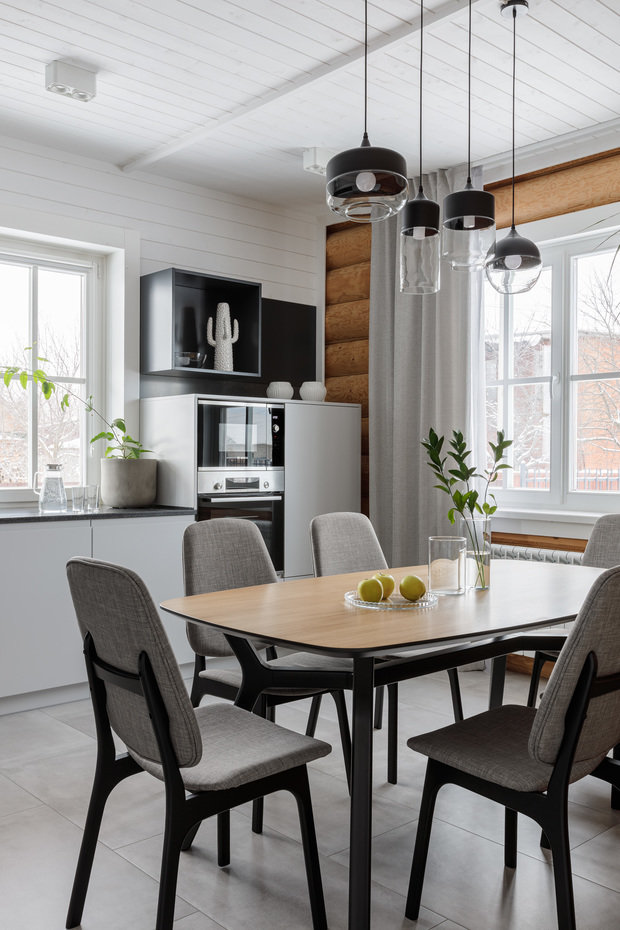 Фотография: Кухня и столовая в стиле Скандинавский, Современный, Дом, Проект недели, Дом и дача, Казань, Марсель Кадыров, 4 и больше, Более 90 метров, Душа дома – фото на INMYROOM