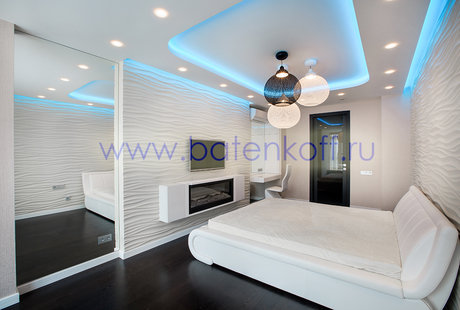 Фото реализованной спальни в квартире в ЖК Антарес от Батенькофф