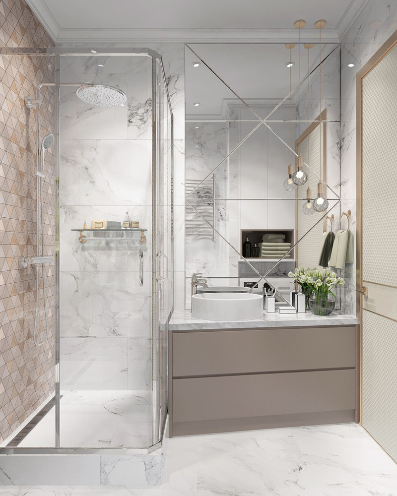 Фотография: Ванная в стиле Современный, Квартира, Студия, Проект недели, Москва, Монолитный дом, до 40 метров, Инна Азорская, энциклодпедия_малогабаритка, Kronospan – фото на INMYROOM Фотография: Ванная в стиле Современный, Квартира, Студия, Проект недели, Москва, Монолитный дом, до 40 метров, Инна Азорская, энциклодпедия_малогабаритка, Kronospan – фото на INMYROOM