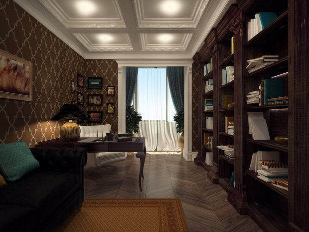Фото из портфолио Кабинет – фотографии дизайна интерьеров на INMYROOM
