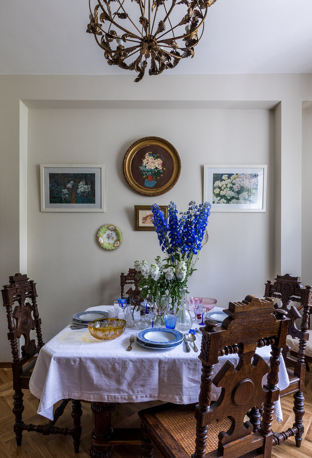 Фотография: Кухня и столовая в стиле Классический, Квартира, Проект дня, Москва, Дарья Харитонова, Кирпичный дом, 3 комнаты, 60-90 метров, классический / традиционный – фото на INMYROOM