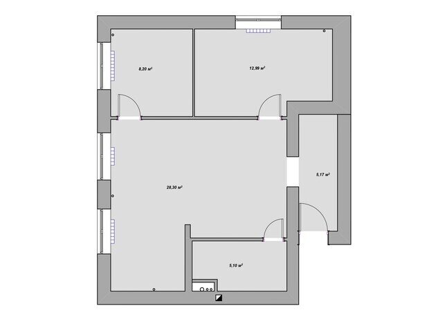 Фотография: Планировки в стиле , Скандинавский, Современный, Квартира, Проект дня, Химки, Московская область, Сталинка, 3 комнаты, 40-60 метров, Светлана Конькова – фото на INMYROOM