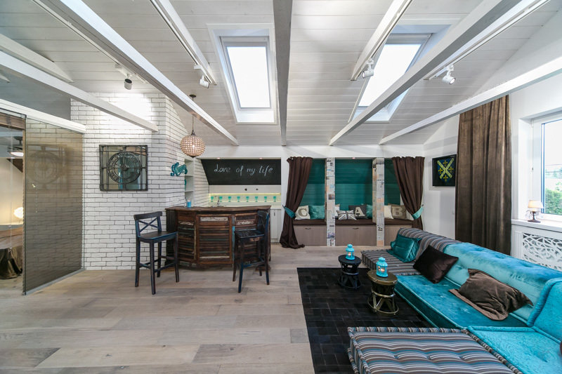 Фотография: Гостиная в стиле Прованс и Кантри, Лофт, Скандинавский, Современный, Интерьер комнат, Дача, Дачный ответ, Мансарда – фото на INMYROOM Фотография: Гостиная в стиле Прованс и Кантри, Лофт, Скандинавский, Современный, Интерьер комнат, Дача, Дачный ответ, Мансарда – фото на INMYROOM