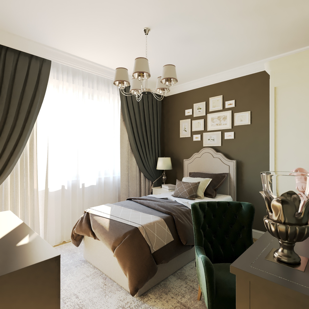 Фото из портфолио Спальня неоклассика – фотографии дизайна интерьеров на INMYROOM