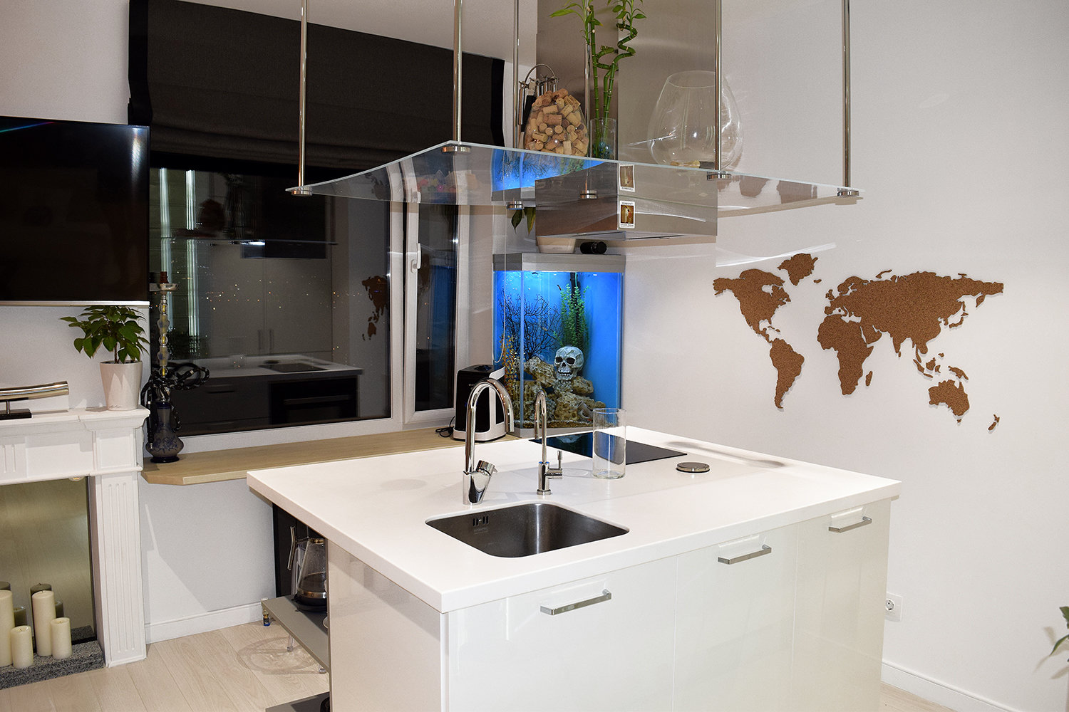 Фотография: Кухня и столовая в стиле Современный, Эклектика, Квартира, Проект недели, Москва, Наталия Ливенцова, 2 комнаты, 40-60 метров, Монолитно-кирпичный – фото на INMYROOM Фотография: Кухня и столовая в стиле Современный, Эклектика, Квартира, Проект недели, Москва, Наталия Ливенцова, 2 комнаты, 40-60 метров, Монолитно-кирпичный – фото на INMYROOM