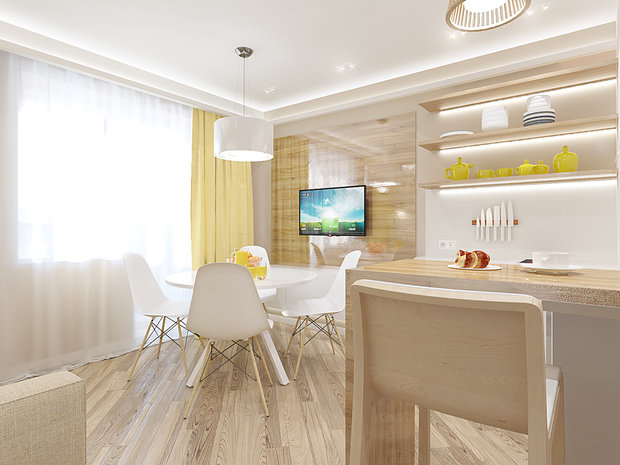 Фото из портфолио Улица Болотникова, 105 м2 – фотографии дизайна интерьеров на INMYROOM
