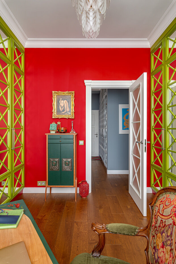 Фотография: Кабинет в стиле Эклектика, Квартира, Проект недели, Москва, 3 комнаты, 60-90 метров, Legkocom, Ирина Волченко – фото на INMYROOM